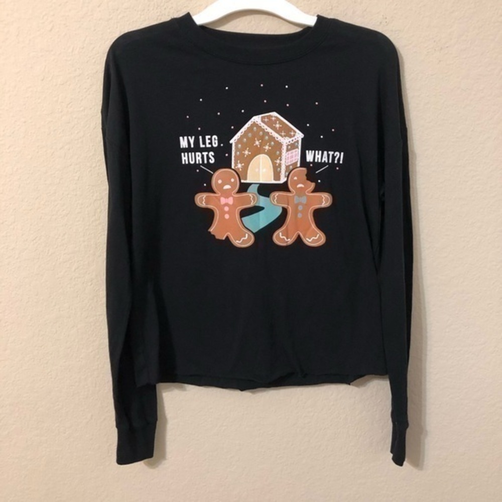 Fifth Sun My Leg Hurts Gingerbread People Top NWT